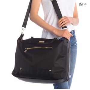 Madden Girls Black Large Tote Bag